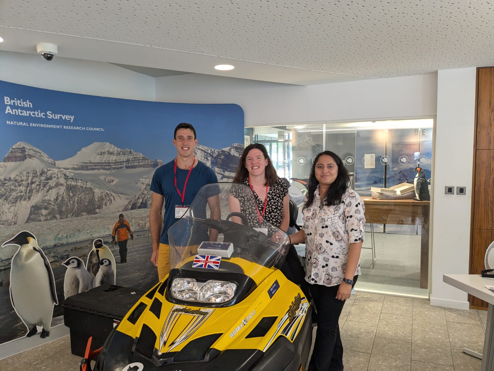 The field team - Ben, Kate and Rohi