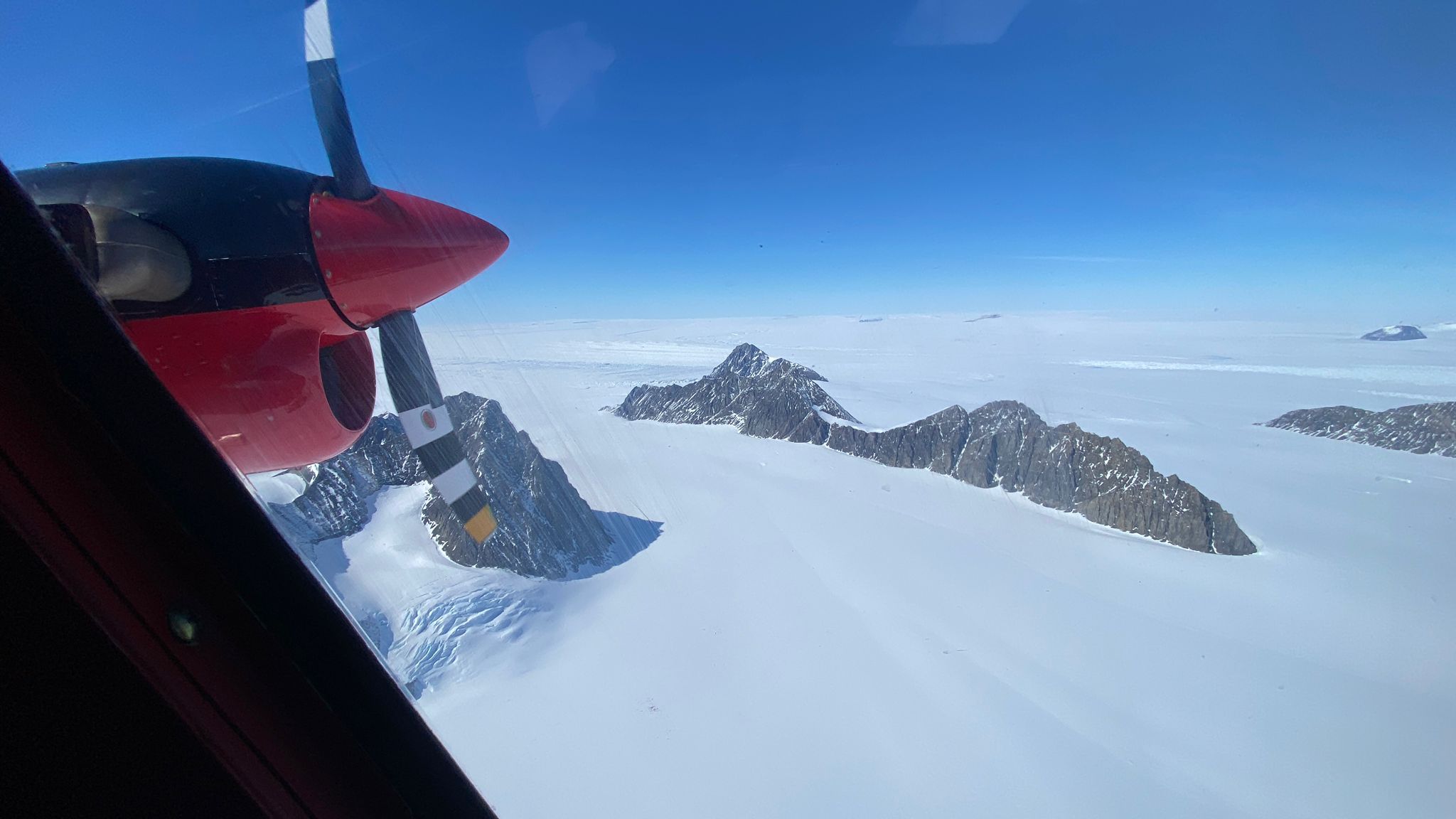 input by twin otter to Flask Glacier