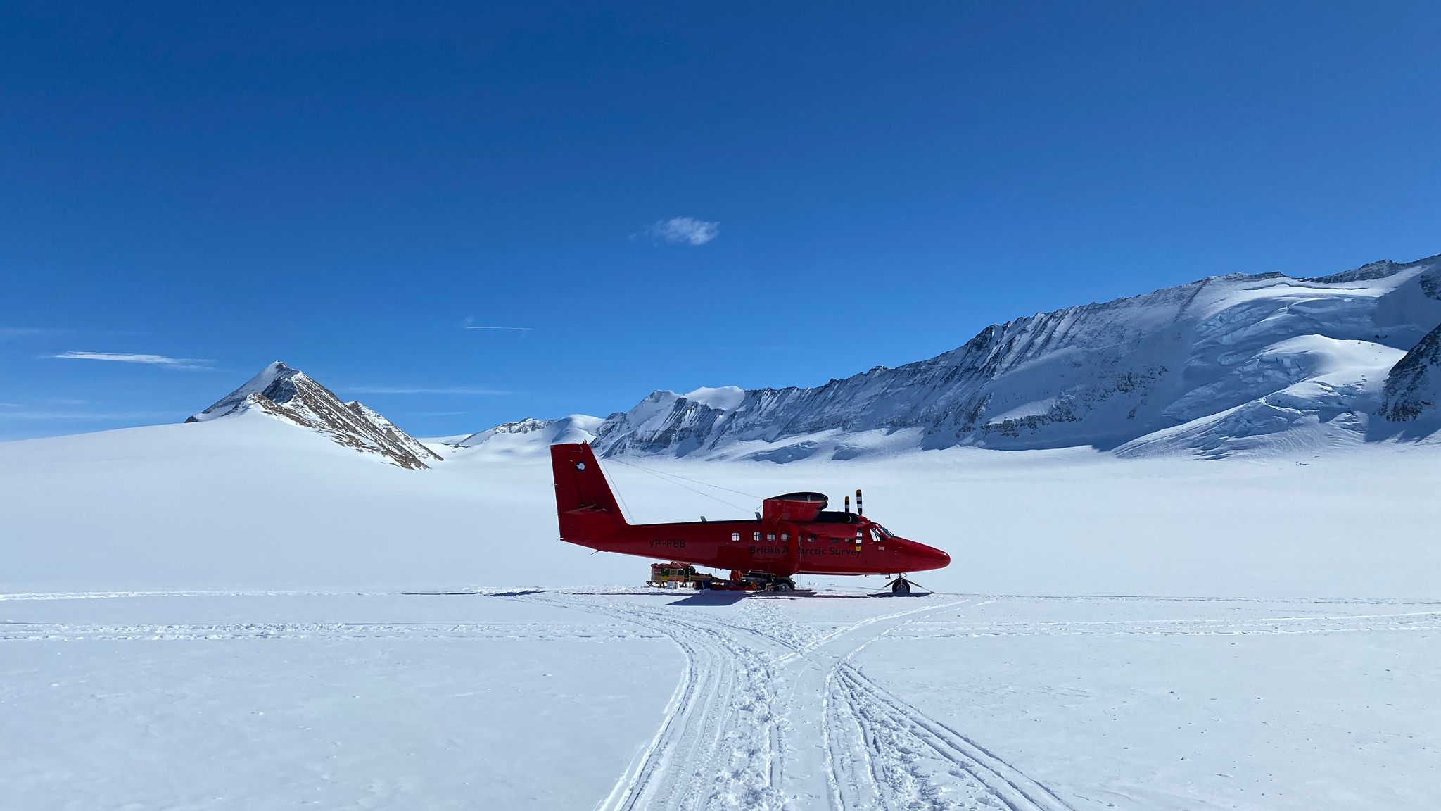 input by twin otter to Flask Glacier