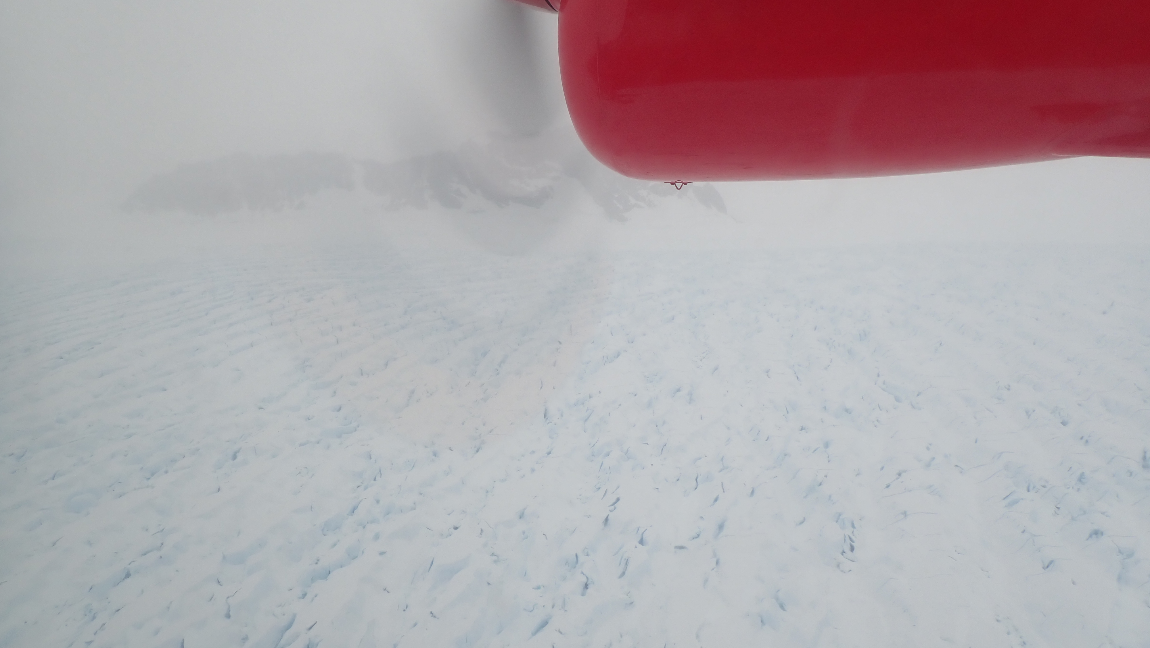crevasses on flask glacier